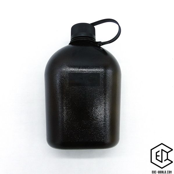 US Feldflasche, 1 l, schwarz-transparent